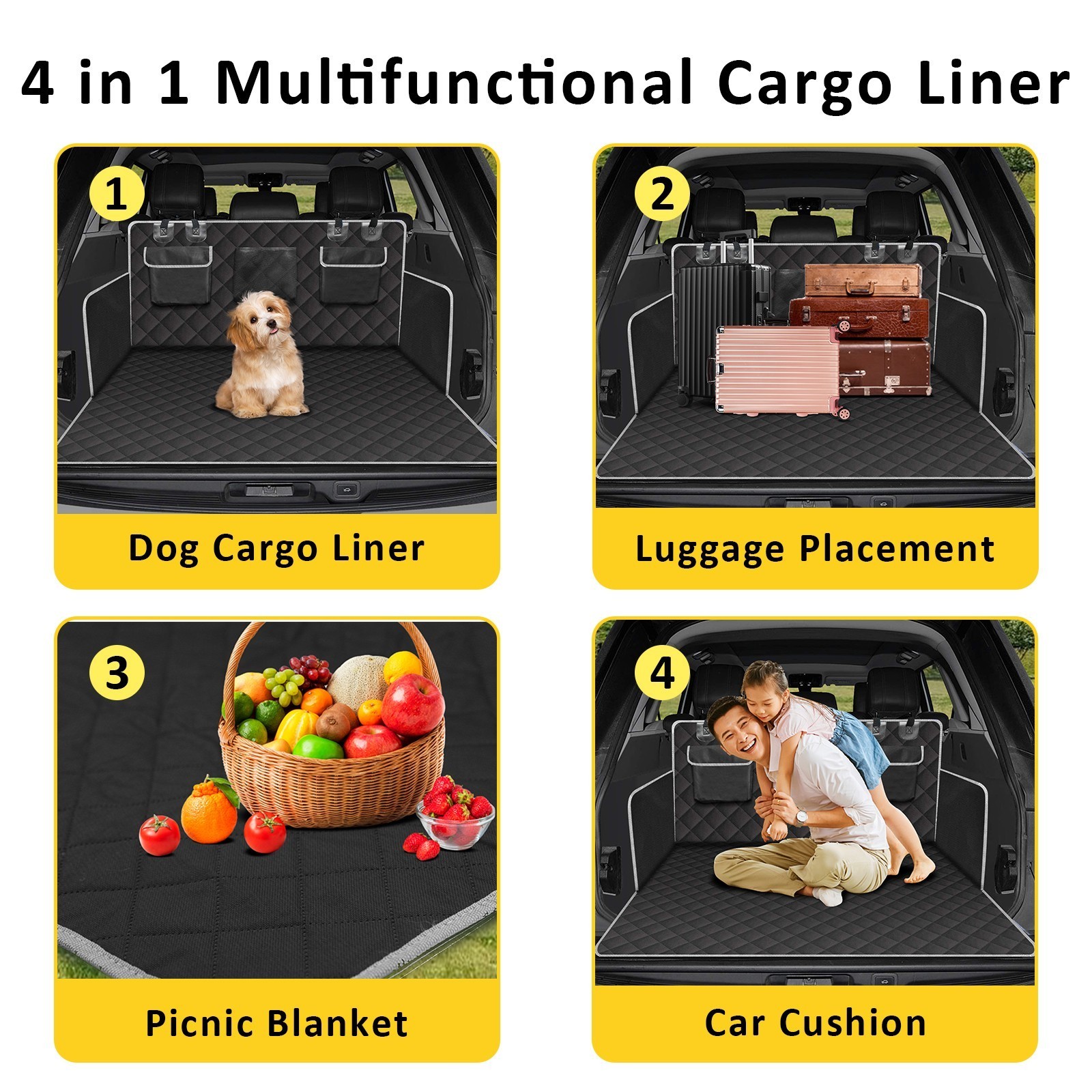 Heavy Duty Non-Slip Dog Car Boot Cover Stain Resistant Scratchproof Car Boot Protector For SUV Estate - Image 10