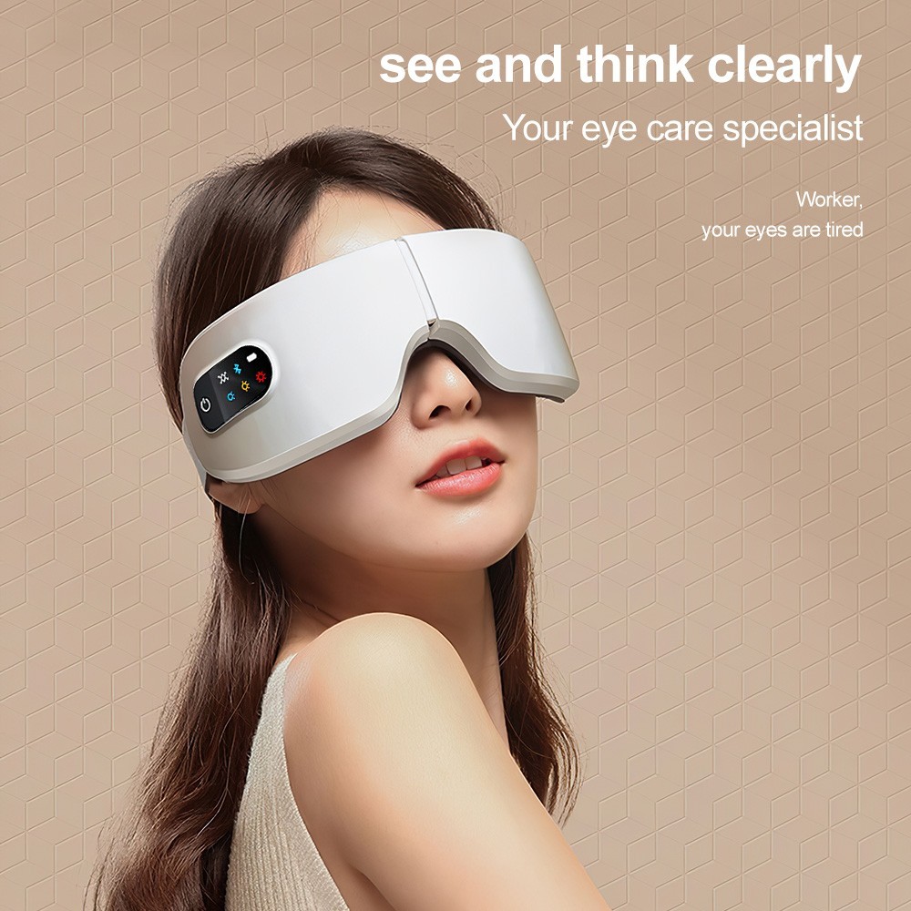 Smart Eye Massager Vibration Heat Airbag Relieve Eye Fatigue Strain Bluetooth - Image 6