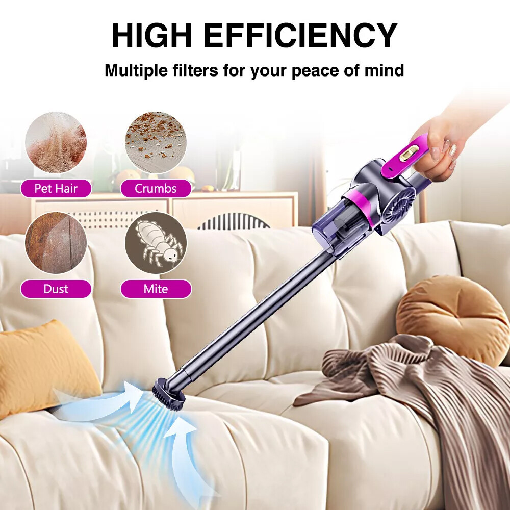 4 In 1 Stick Handheld Vacuum Cordless Vacuum Cleaner For Carpet Floor Pet Hair - Image 4