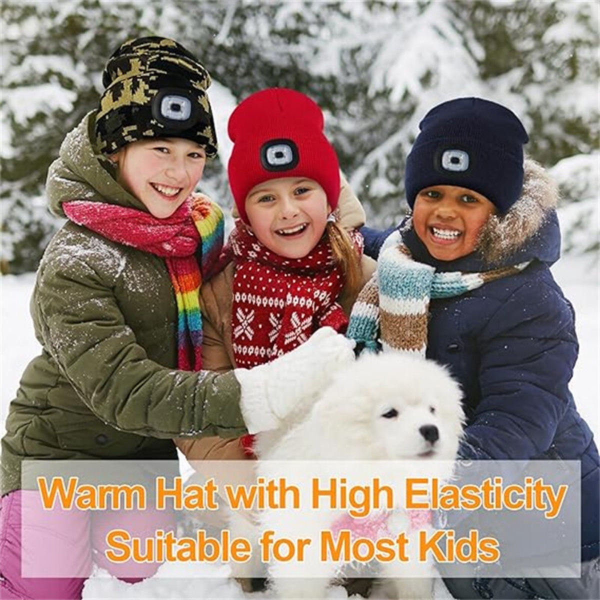 LED Beanie Hats Rechargeable Unisex High Powered Head Lamp Torch Light Cap - Image 3