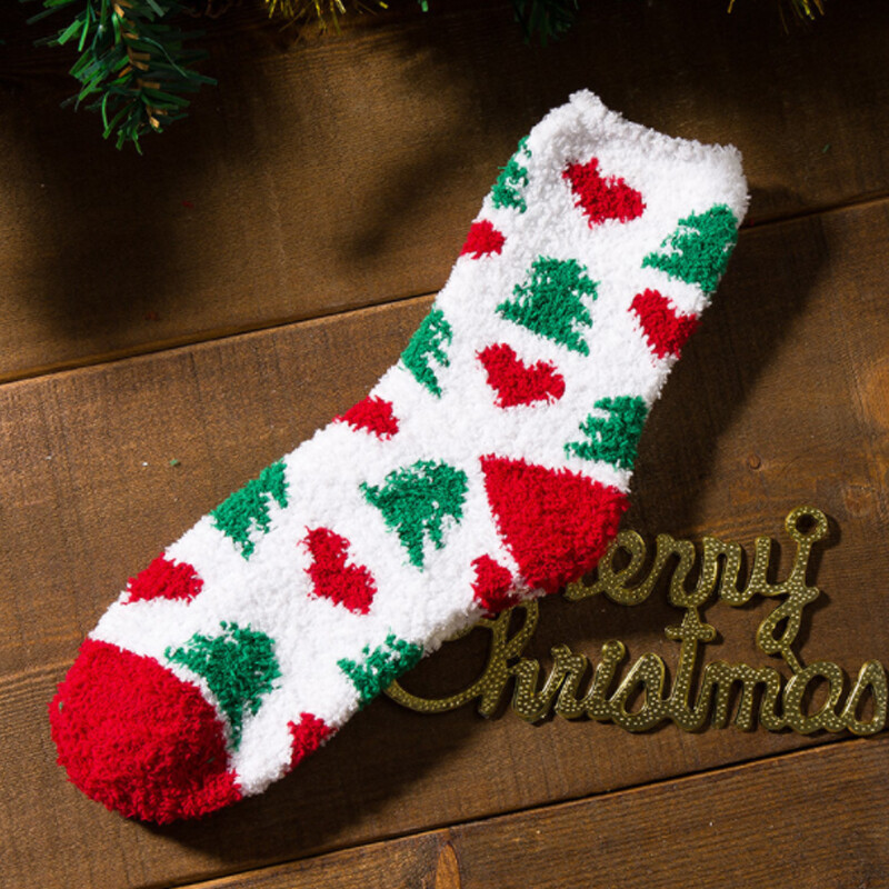 5 Pairs Women's Christmas Fluffy Bed Socks – Soft Cosy Lounge Slipper Socks Gift Set - Image 6