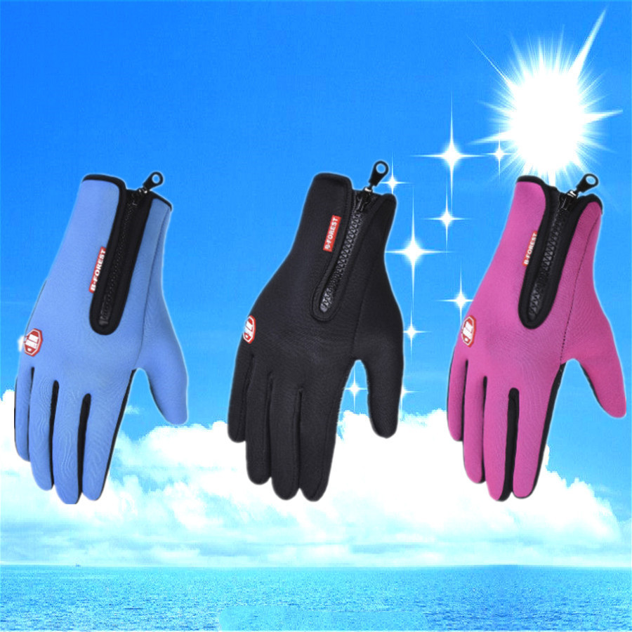 Men's Thick Warm Touch Screen Gloves – Fleece-Lined Winter Gloves