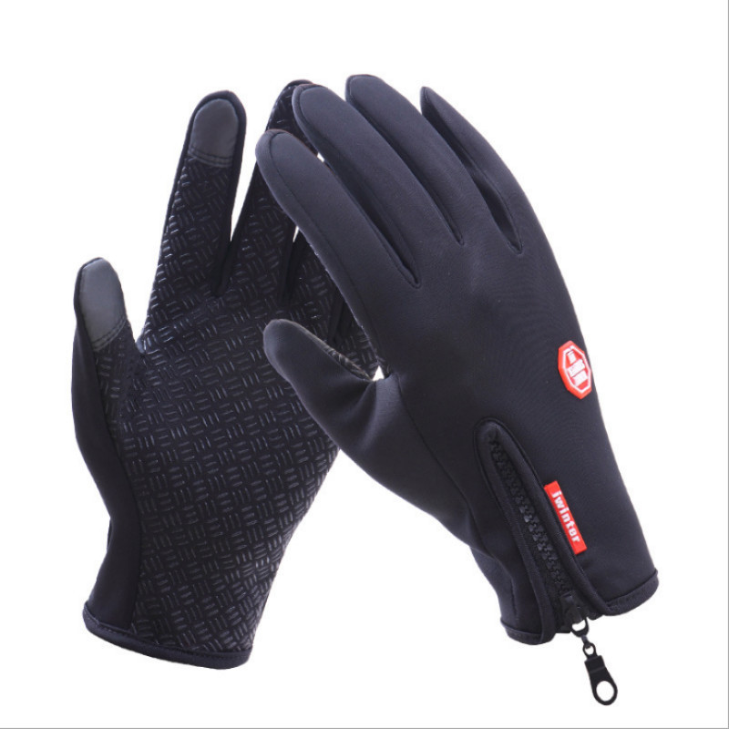 Men's Thick Warm Touch Screen Gloves – Fleece-Lined Winter Gloves - Image 2