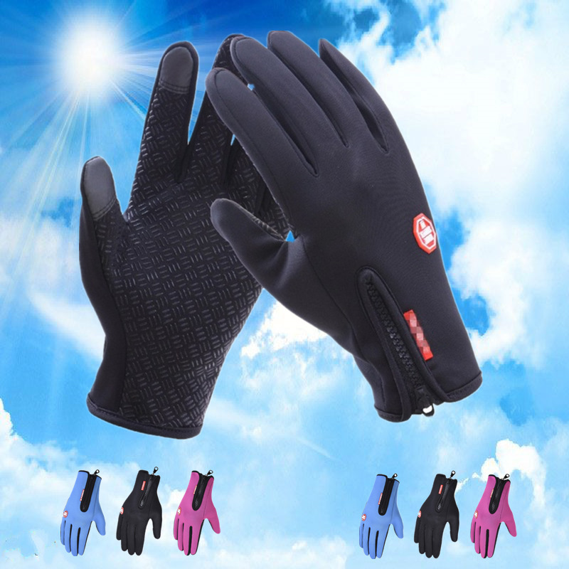 Men's Thick Warm Touch Screen Gloves – Fleece-Lined Winter Gloves - Image 3