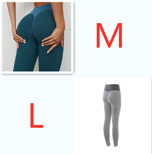 Plaid Leggings Fitness Yoga Pants Women's Seamless High Waist Breathable Gym Leggings - Image 10