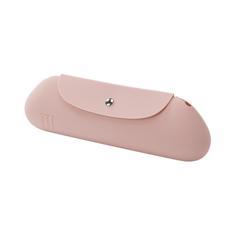 Silicone Makeup Brush Holder – Portable Travel Brush Case - Image 7
