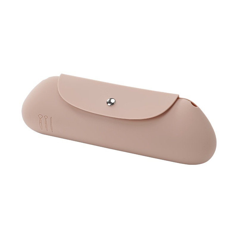 Silicone Makeup Brush Holder – Portable Travel Brush Case - Image 10