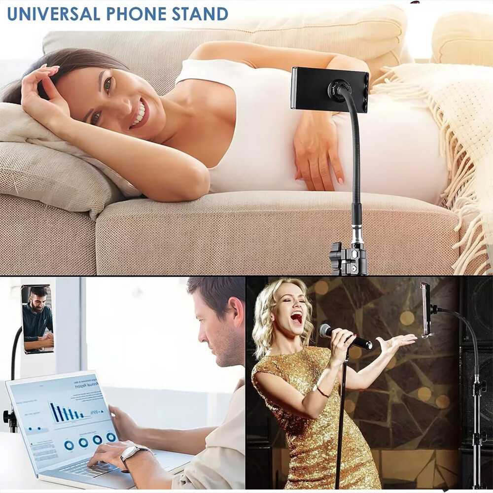 190cm Tall Phone Tripod Stand – Flexible Gooseneck Holder for Video & Live Streaming - Image 4