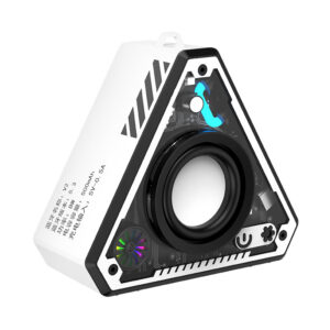 Mini Transparent Bluetooth Speaker – Portable Mecha-Style Wireless Speaker with Lights