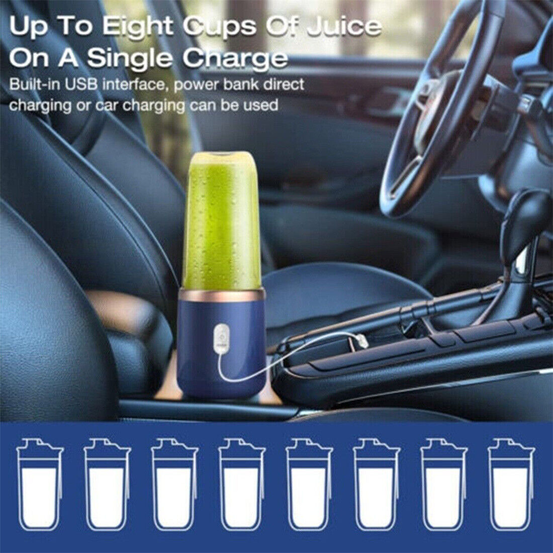 Portable Blender – USB Rechargeable Personal Smoothie & Juice Maker - Image 10