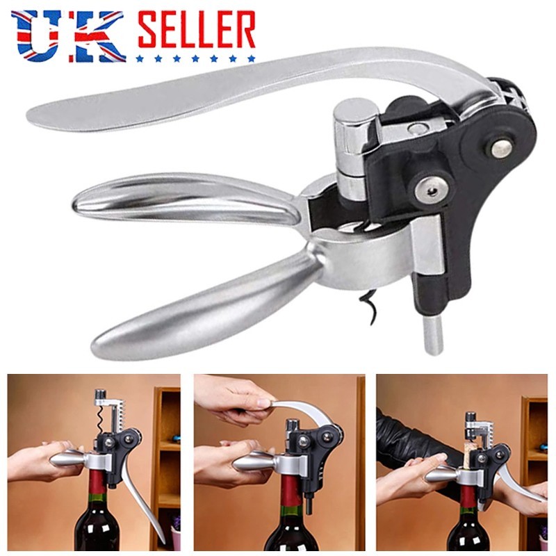 Lever Wine Bottle Opener – Rabbit-Style Corkscrew