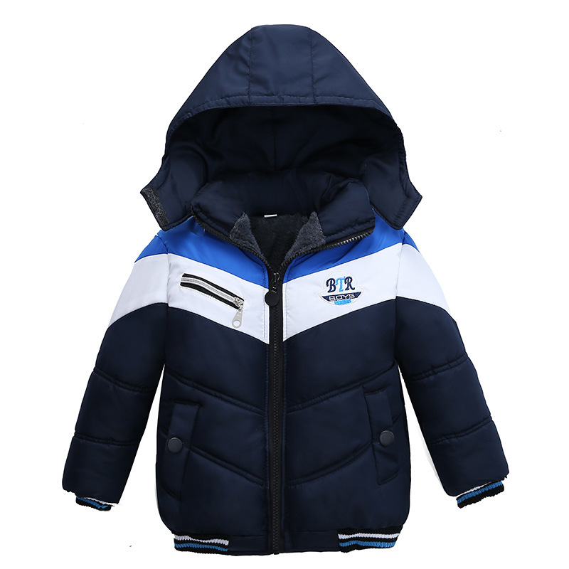 Boys' Hooded Padded Winter Jacket – Warm Long Sleeve Coat - Image 2