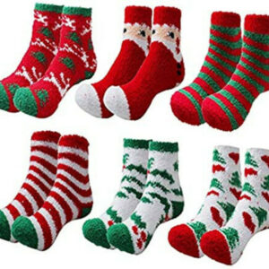 5 Pairs Women's Christmas Fluffy Bed Socks β Soft Cosy Lounge Slipper Socks Gift Set