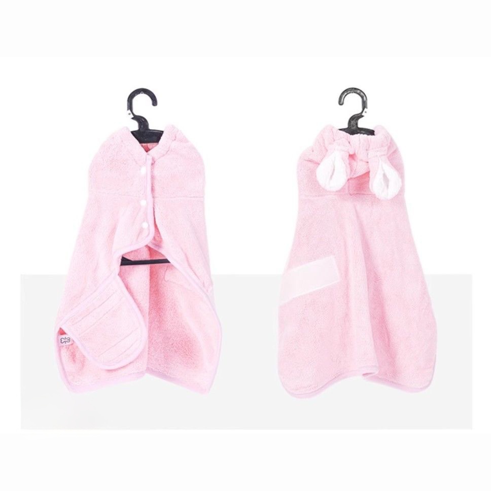 Absorbent Dog Bathrobe Towel – Quick-Dry Drying Coat for Small Dogs & Cats - Image 6
