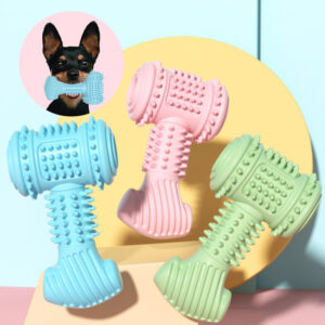 Dog Chew Toy Dogs Teeth Cleaning Toys Indestructible Tpr Chewing Bite Resistant