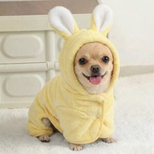 Absorbent Dog Bathrobe Towel – Quick-Dry Drying Coat for Small Dogs & Cats