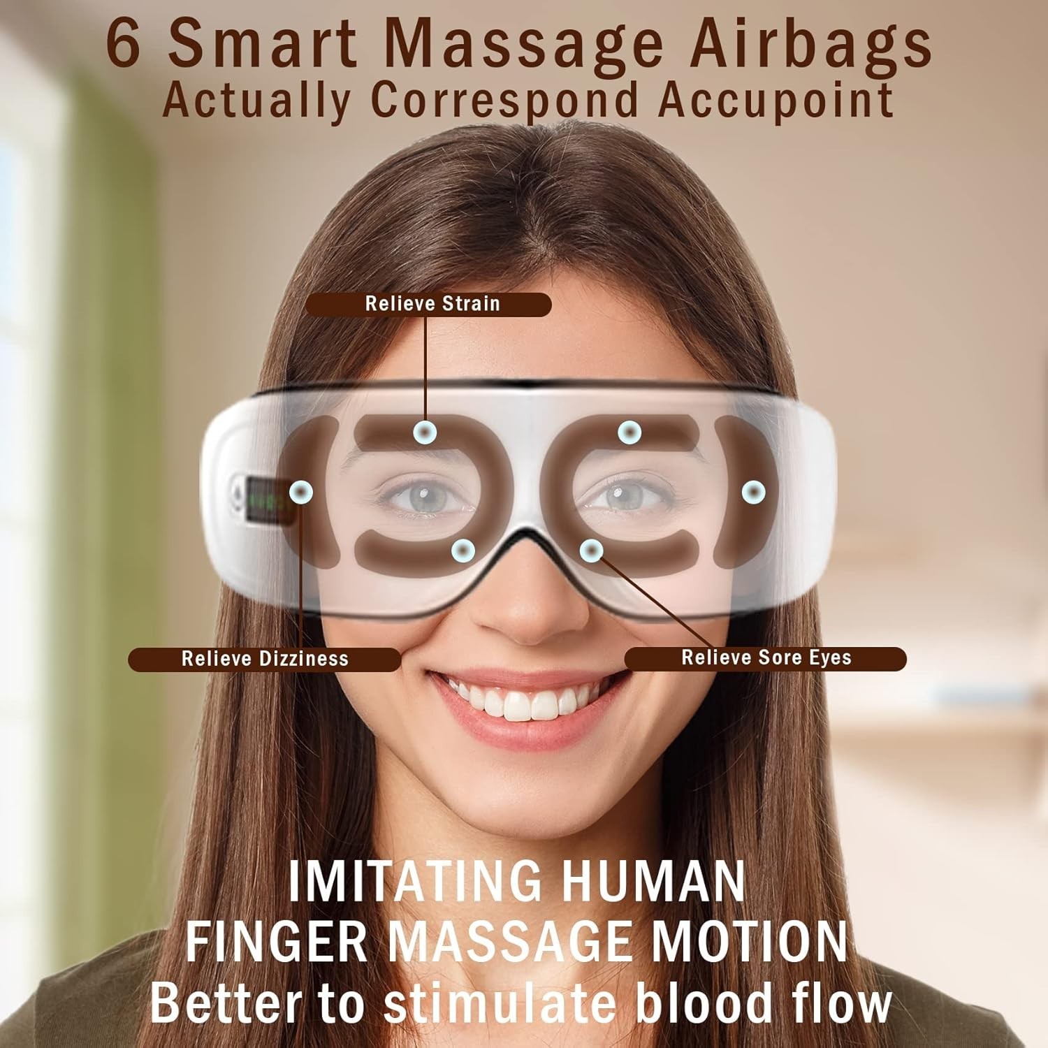 Electric Smart Eye Massager with Heat, Vibration & Air Compression - Image 5