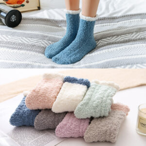 Women's Thermal Fluffy Socks – Warm Winter Bed Socks