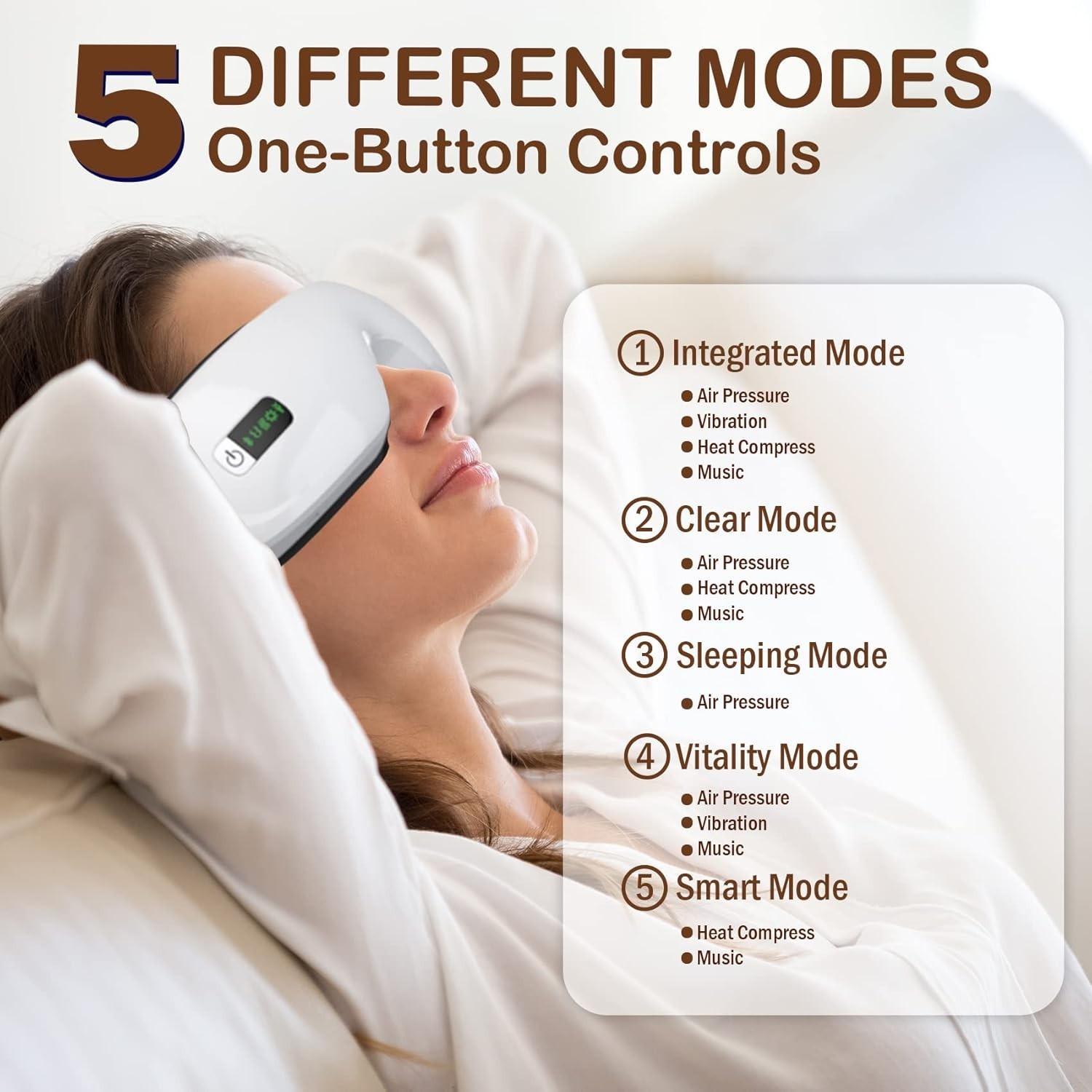 Electric Smart Eye Massager with Heat, Vibration & Air Compression - Image 6