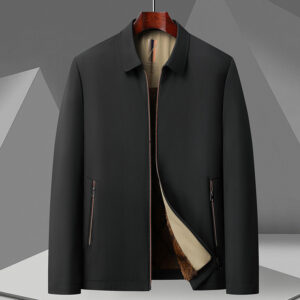 Men's Fleece Padded Winter Jacket – Warm Casual Zip Coat