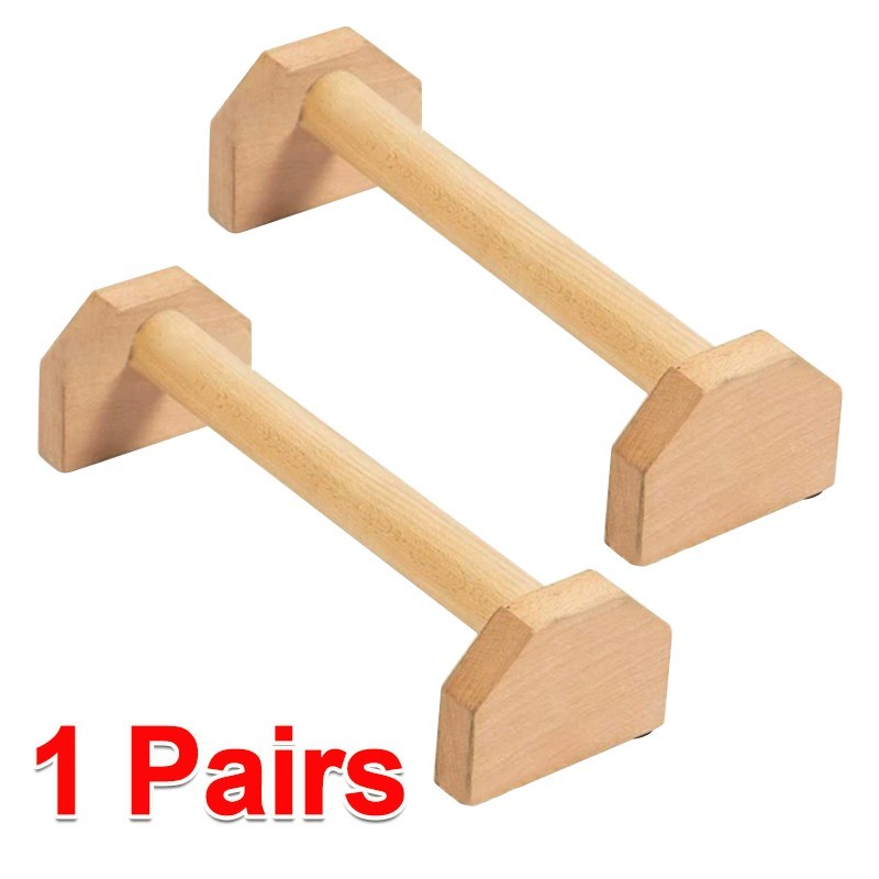 Wooden Push-Up Bars (Pair) – 30cm Non-Slip Parallettes for Home Workouts - Image 6