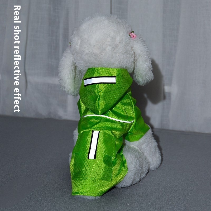 Reflective Waterproof Hooded Dog Raincoat – Rain Jacket for Small Dogs - Image 6