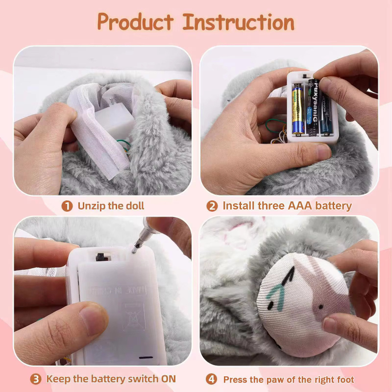Breathing Rabbit Soothing Sensory Plush Toy With Relieve Anxiety Bunny - Image 6