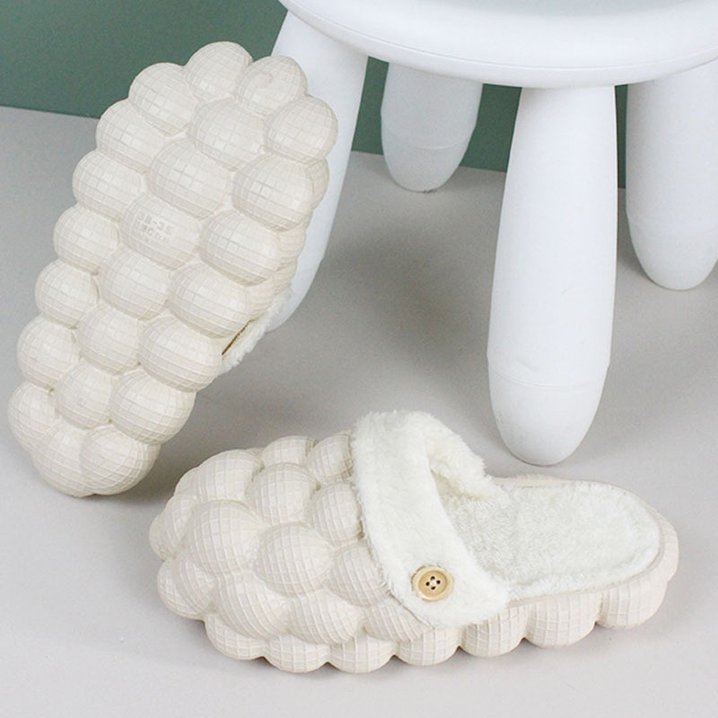 Unisex Plush Bubble Slippers – Warm Fluffy Non-Slip Winter House Shoes - Image 8