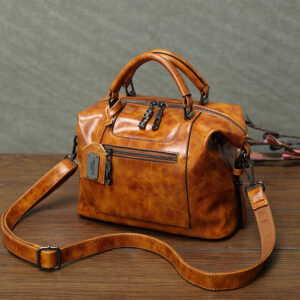 Women's Retro Handbag – Vintage Top Handle Crossbody Bag
