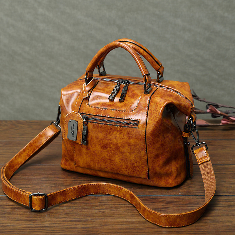 Women's Retro Handbag – Vintage Top Handle Crossbody Bag