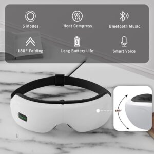 Electric Smart Eye Massager with Heat, Vibration & Air Compression