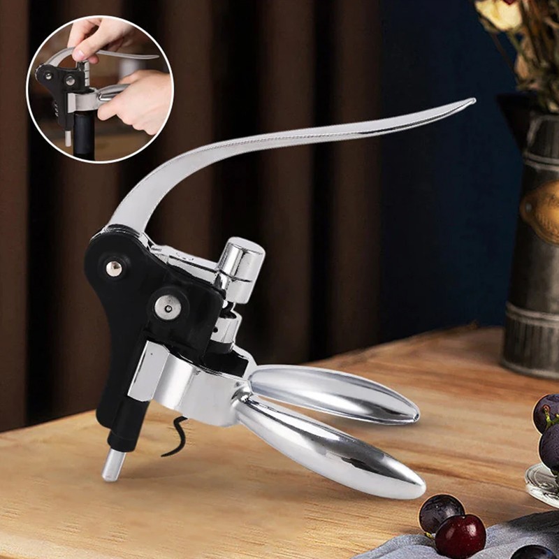 Lever Wine Bottle Opener – Rabbit-Style Corkscrew - Image 10