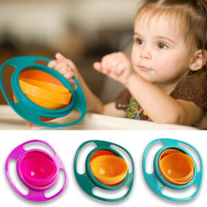 360 Rotating Spill-Proof Baby Bowl - Toddler Gyro Feeding Bowl